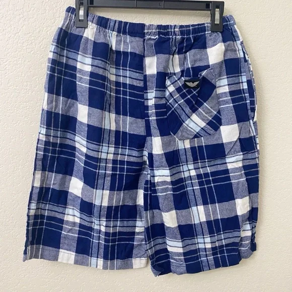 🎇NEW YEARS SALE🎆 Bundle of 2 American Heaven Flannel Shorts Small Plaid Pull On - Picture 3 of 5